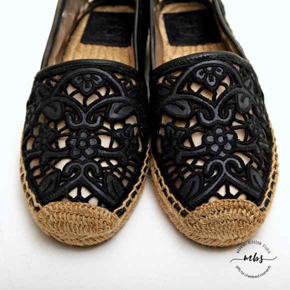 Tory Burch Lucia Lace Espadrille Flats - Picture 10 of 14